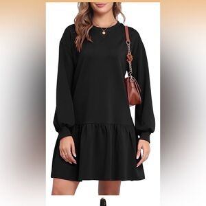 Amazon Essentials Black Long Sleeve Dress